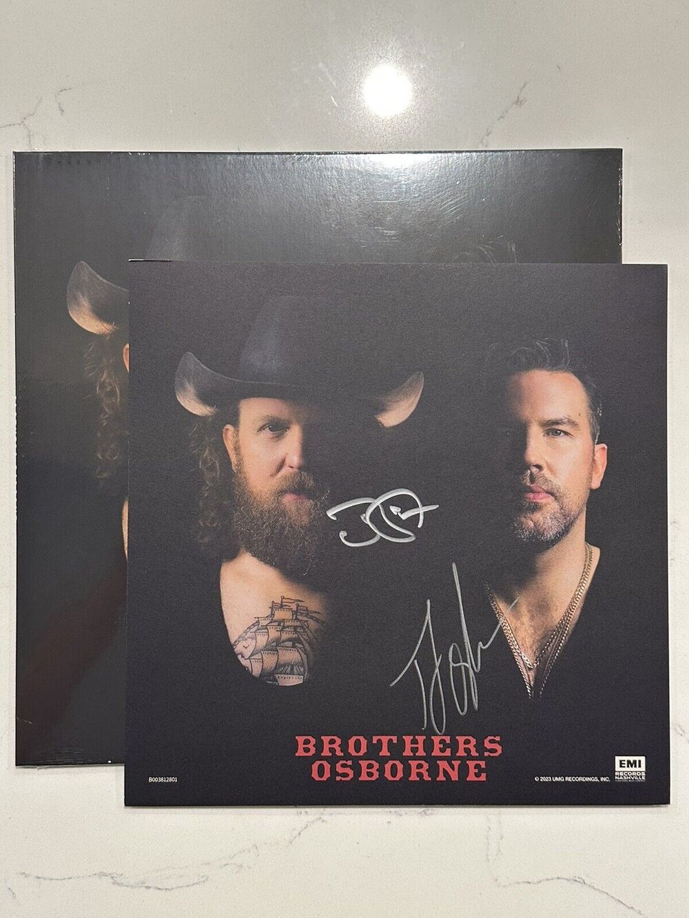 Brothers Osborne 2023 Signed Autographed Vinyl Record